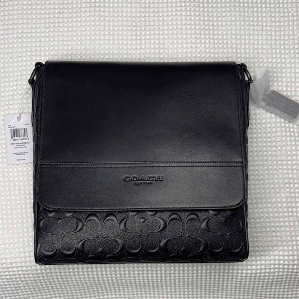 COACH - 4006- Black Messenger Travel Bag - 3x11x11